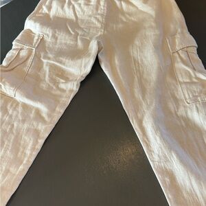 Banana Republic Cream Linen-Blend Pants 32x34